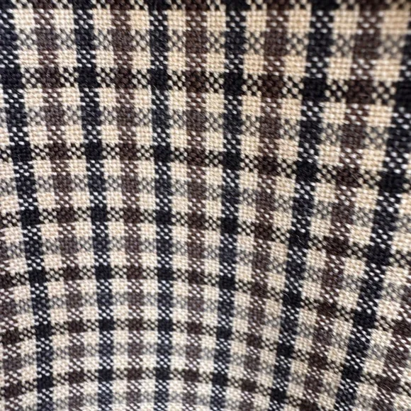 Yves Saint Laurent Tan Checkered Blazer - Picture 6 of 9